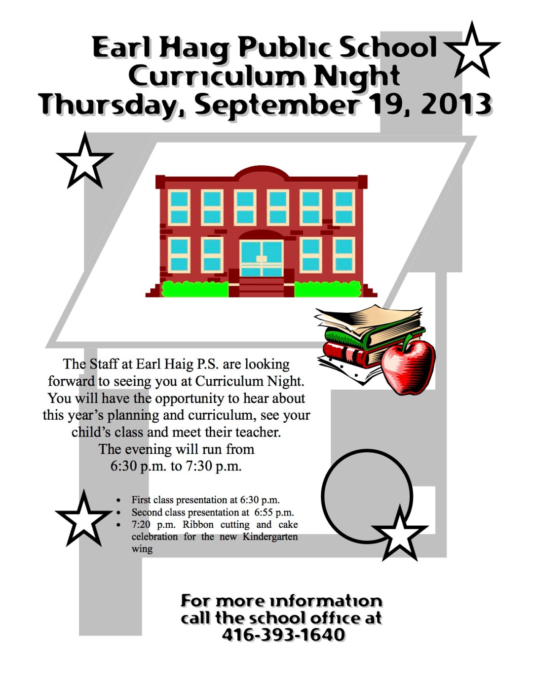 Curriculum Night & Ribbon Cutting to Celebrate the New Kindergarten Wing